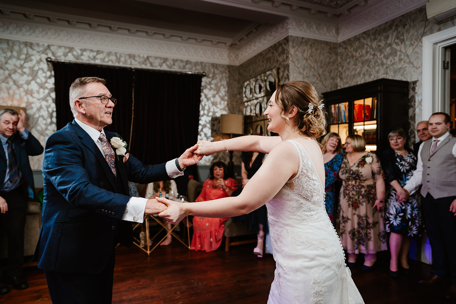 Bride and Father of Bride dancing