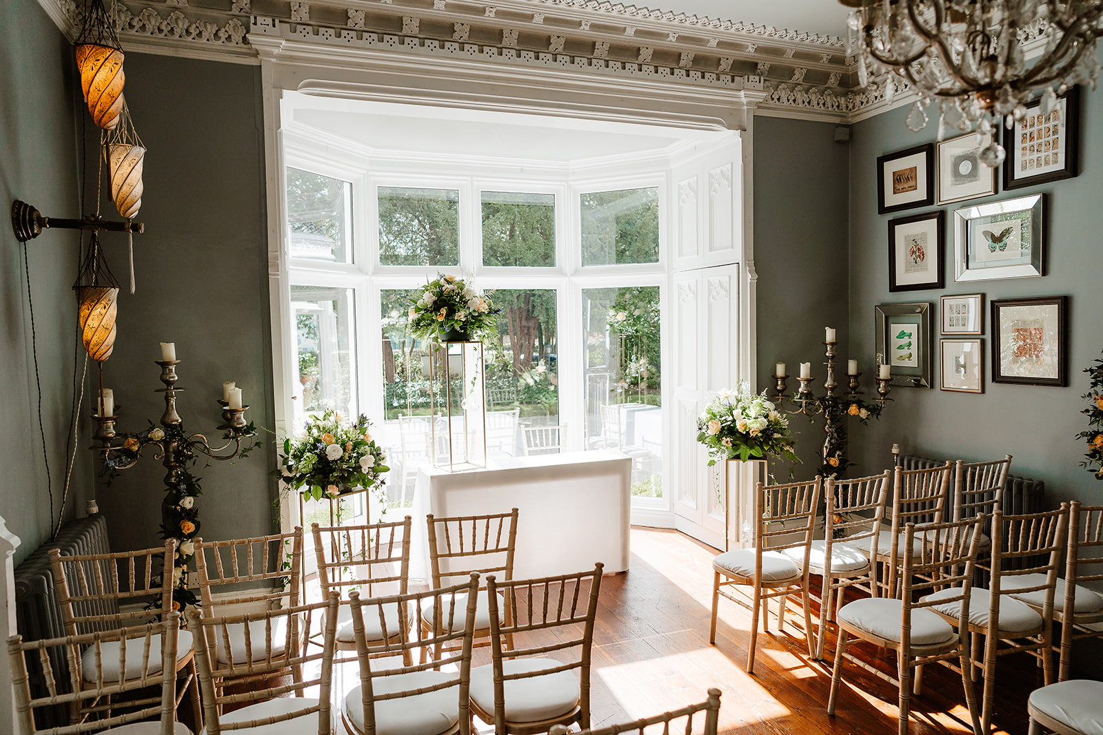 Ceremony space at Didsbury House